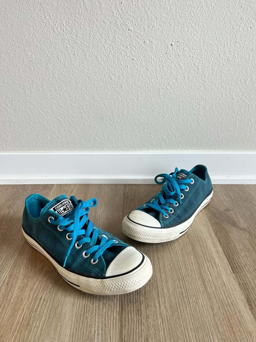 Converse All Star, Low Top Blue/Teal Sneakers, Streetwear, Skater, Size 9